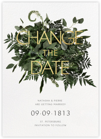 Love Abounds (New Date) - Paperless Post - Wedding Change the Dates