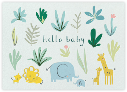 Safari Scene - Little Cube - Sip and See Invitations