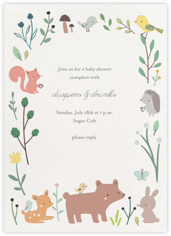 Forest Friends - Little Cube - Invitations 