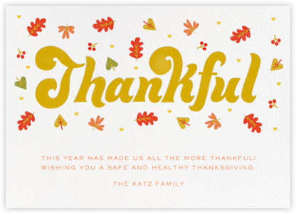 Thankful Groove - White - Paperless Post - Thanksgiving Cards 