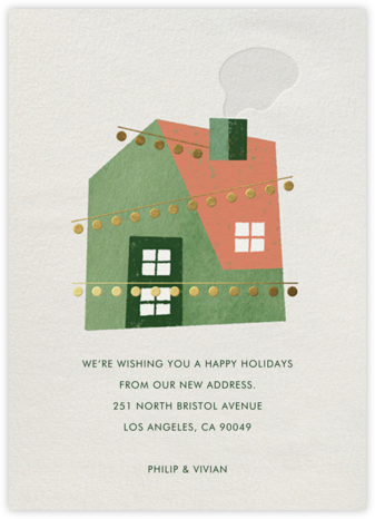 Holiday House Party - Paperless Post - New Address Christmas cards
