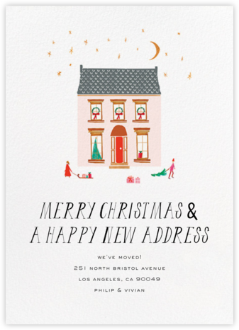 The House is Open - Mr. Boddington's Studio - New Address Christmas cards