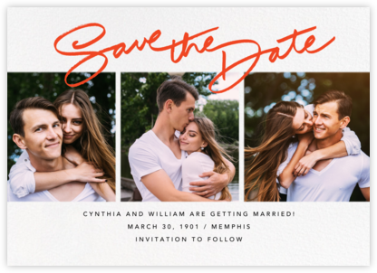 Leigh (3 Photos) - Paperless Post - Save the Date with Photo
