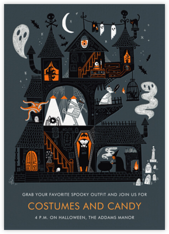 Gloomy Roomies - Hello!Lucky - Halloween invitations 