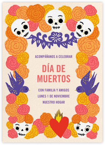 Palomas - Hello!Lucky - Día de los Muertos invitations