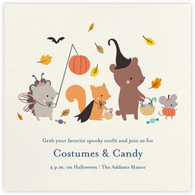 Parade Route - Little Cube - Halloween invitations 