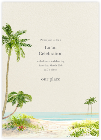 Key West - Felix Doolittle - Luau party invitations