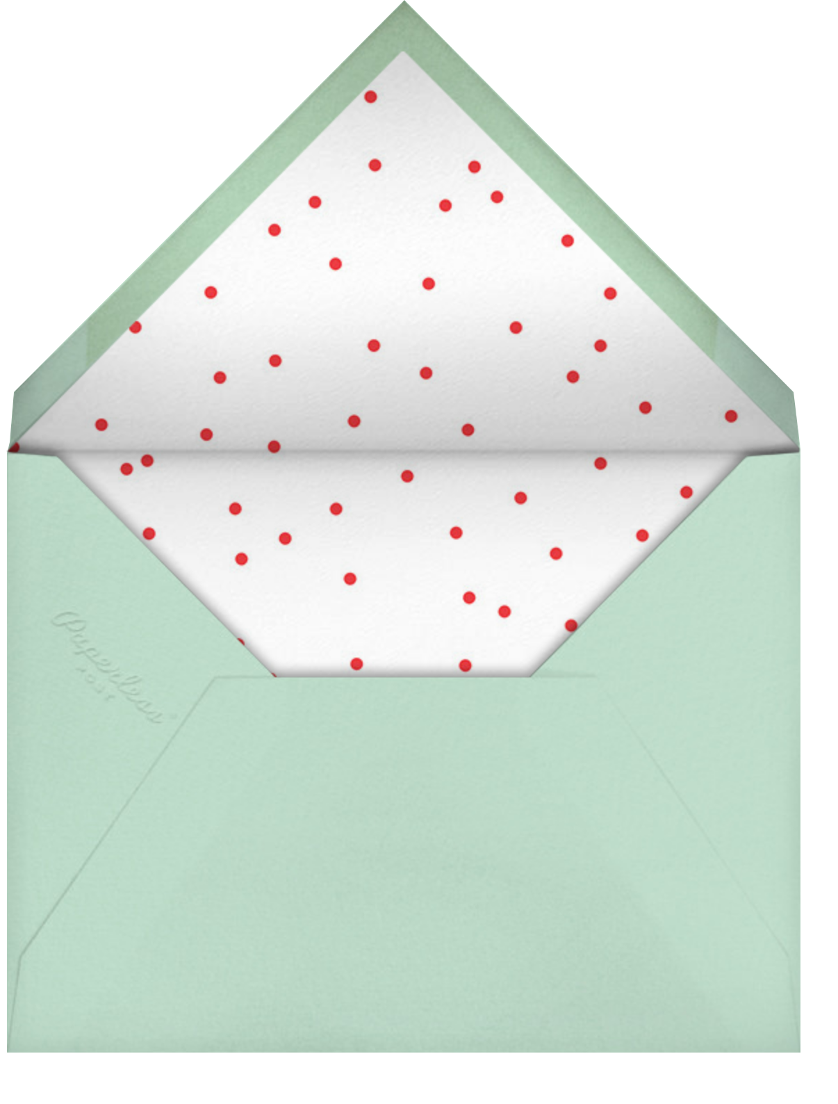 Loose Wreath - Red - Paperless Post - Envelope