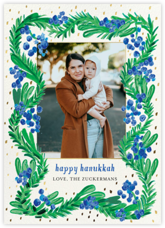 Blue Berries Photo - Mr. Boddington's Studio - Hanukkah Cards