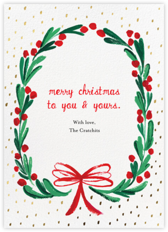 Holly Ring - Mr. Boddington's Studio - Christmas Cards