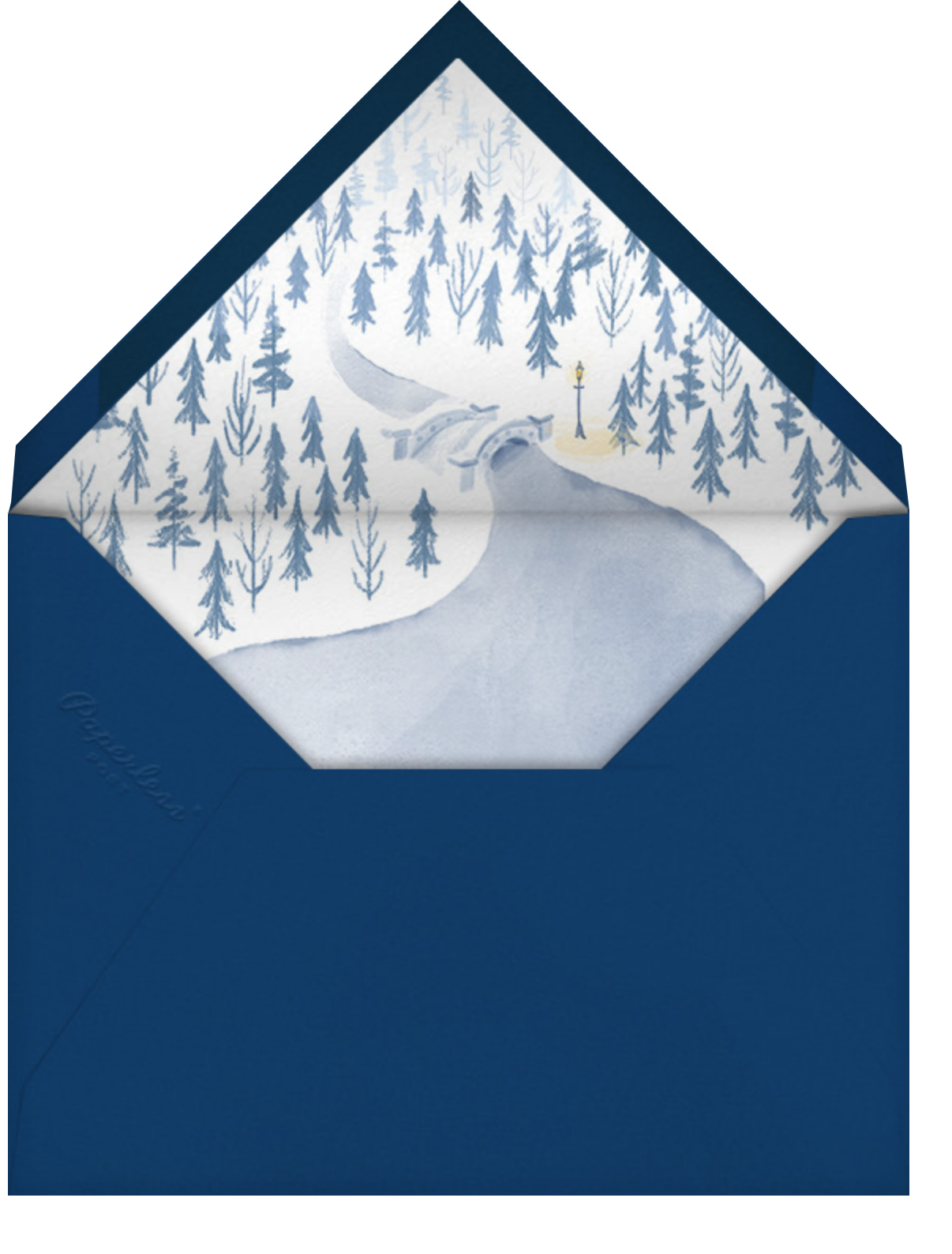 Snowy Skyline - Paperless Post - Envelope