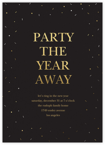 Party Away - Sugar Paper - New Year's Eve Invitations