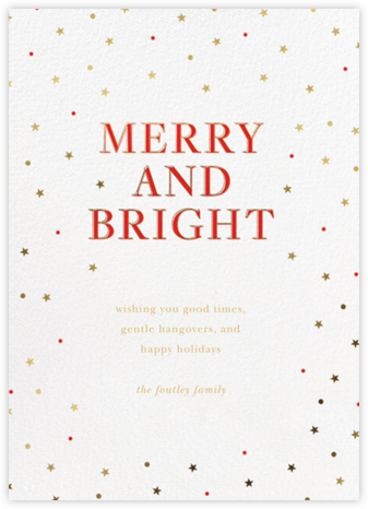 Mini Stars - Sugar Paper - Christmas Cards