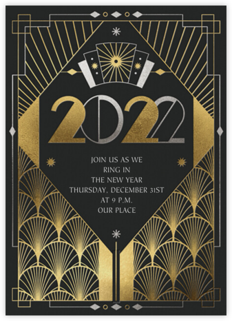 Deco Delight - Paperless Post - New Year's Eve Invitations