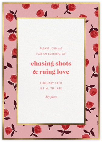 Prim Roses - Pink - kate spade new york - Valentine's Day invitations