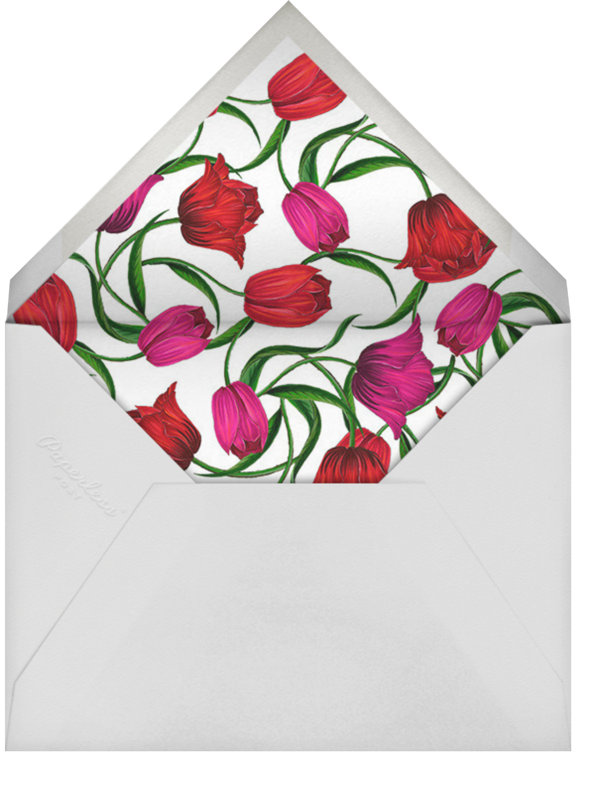 Bright Tulips (Invitation) - Red - Carolina Herrera - Envelope