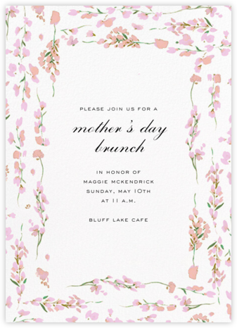 Splendid Floral - Carnation - Carolina Herrera - Online Mother's Day invitations