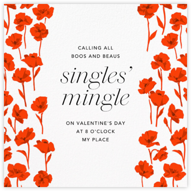 Magic Garden - Flame - Carolina Herrera - Valentine's Day invitations