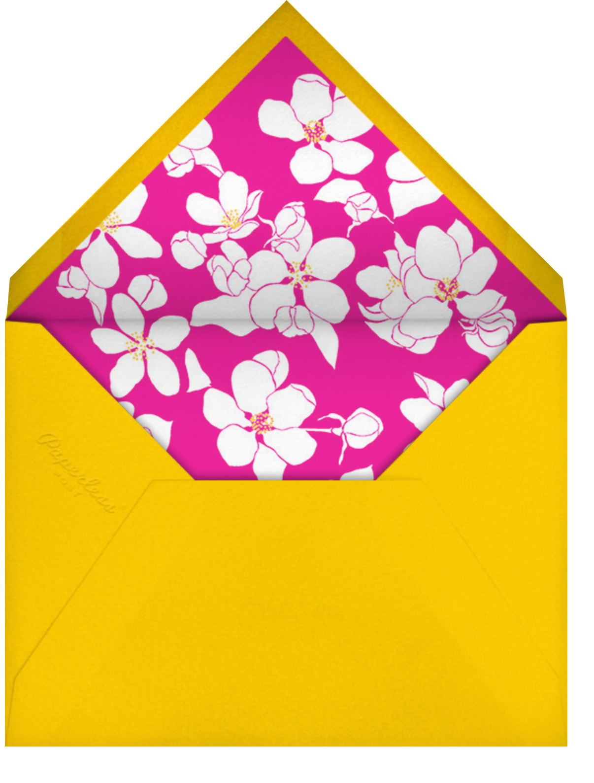 Golden Magnolias - Bright Pink - Carolina Herrera - Envelope