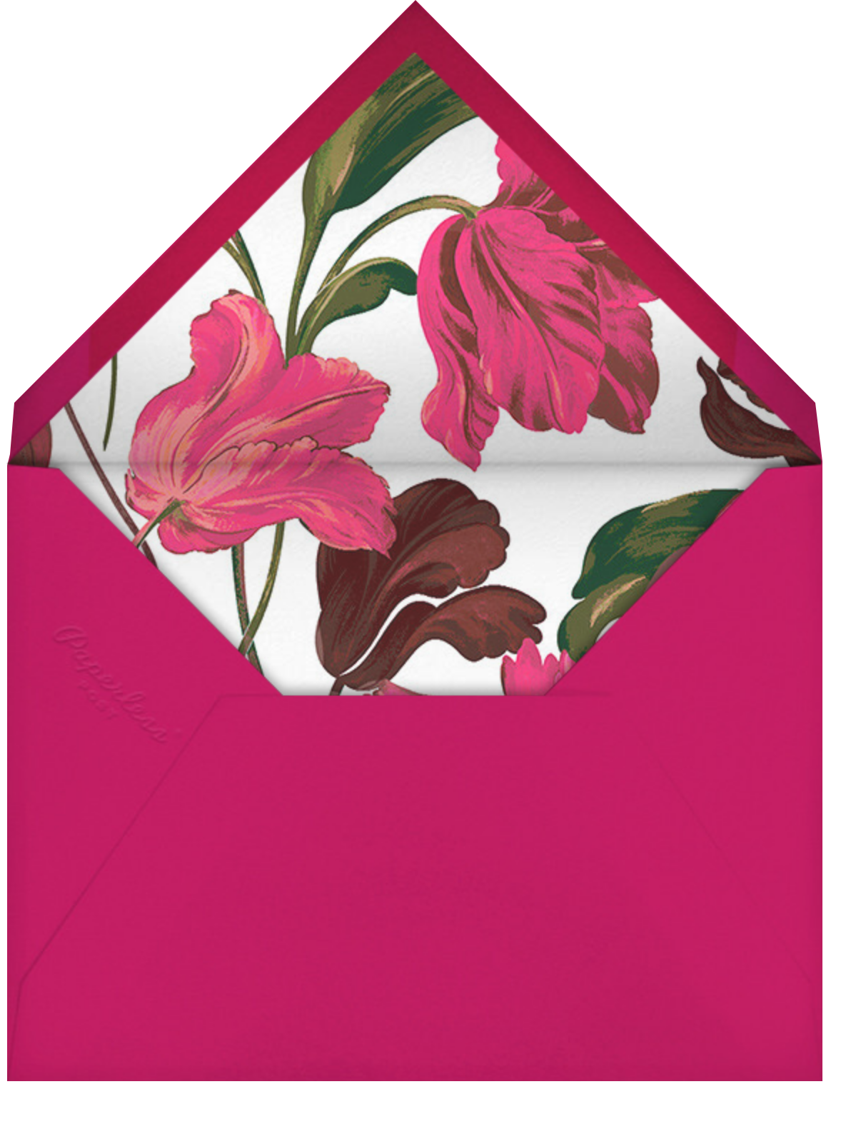 Painted Tulip - Bright Pink - Carolina Herrera - Envelope