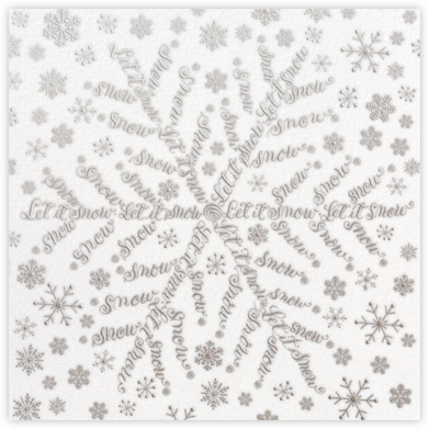 Snowflake Flurry - Bernard Maisner - Bernard Maisner Invitations