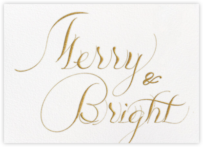 Merry Gold - Bernard Maisner - Elegant Christmas Cards