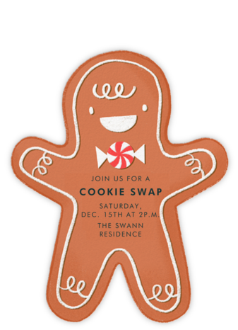 Ginger Guy - Hello!Lucky - Cookie swap invitations