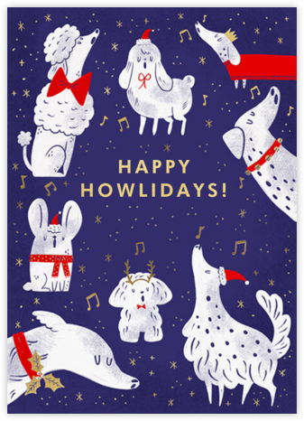 Happy Howlidays - Greeting - Hello!Lucky - Dog Christmas Cards