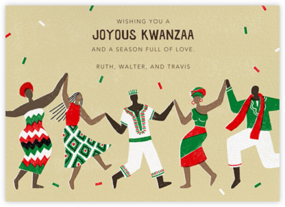 Kwanzaa Dancing - Paperless Post - Kwanzaa Cards