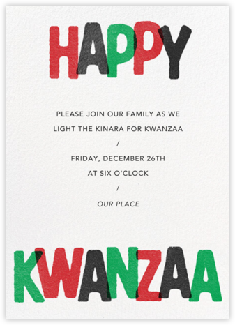 Kwanzaa Joy - Paperless Post