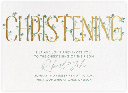 Christening Day - Paperless Post - Baptism invitations 