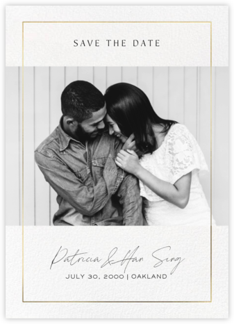 Precious Love - Paperless Post - Gold Save The Dates