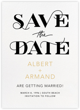 Swept Up - Paperless Post - Save the Dates
