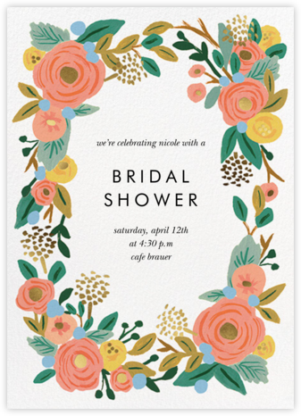 Garland Shower - Rifle Paper Co. - Bridal Shower Invitations 