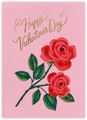 Roses are Red - Rifle Paper Co. - Valentine's Day Cards