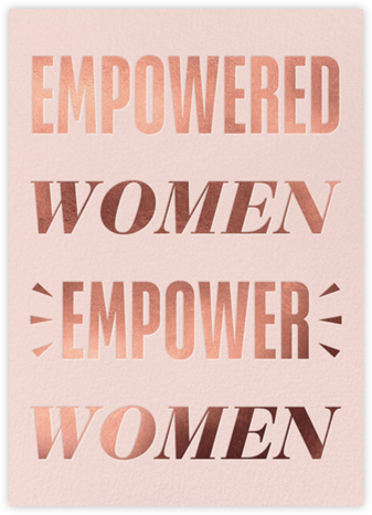 Women Power - Rose Gold - Paperless Post