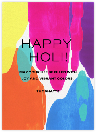Joyful Colors - Paperless Post - Holi Cards