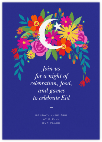 Moon Blooms - Paperless Post - Ramadan and Eid Invitations