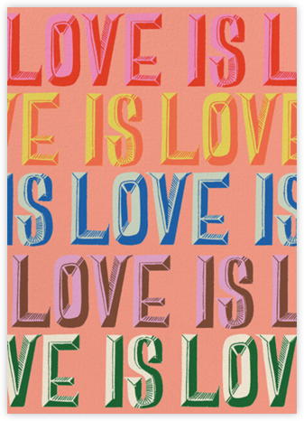 Colorful Love (Dylan Mierzwinski) - Red Cap Cards - Valentine's Day Cards