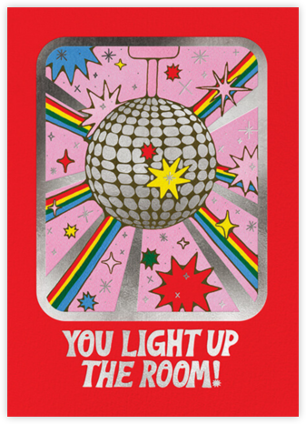 Disco Light (Krista Perry) - Red Cap Cards - Valentine's Day Cards
