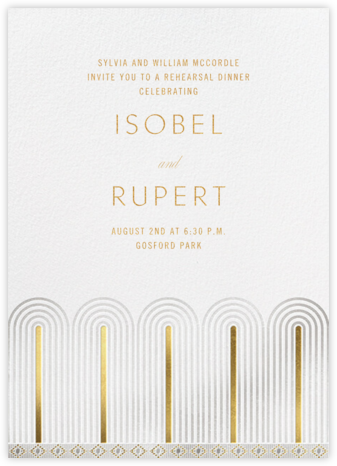 Deluxe - White - Paperless Post - Rehearsal dinner invitations