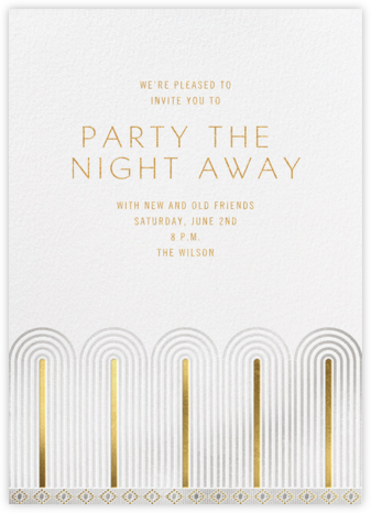Deluxe - White - Paperless Post - Great Gatsby Invitations