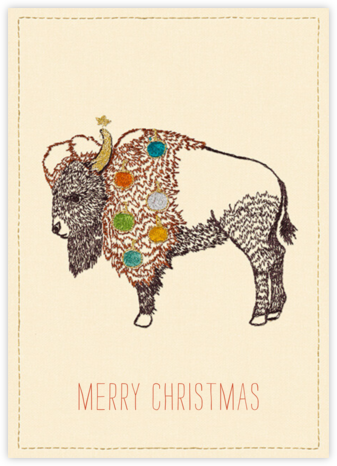 Jolly Buffalo - Coral & Tusk - Christmas Cards
