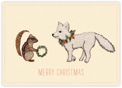 Wreath Exchange - Coral & Tusk - Animal Wildlife Christmas Cards