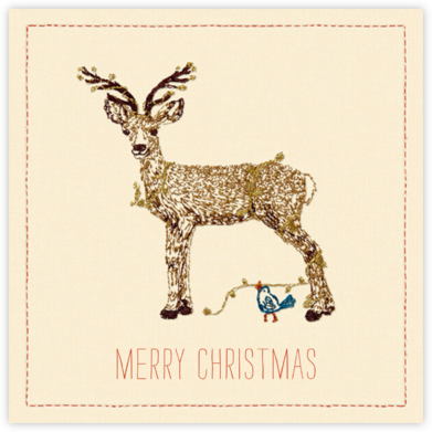 Decorated Deer - Coral & Tusk - Animal Wildlife Christmas Cards