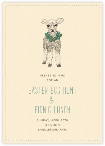 Lovely Lamb - Coral & Tusk - Easter Invitations