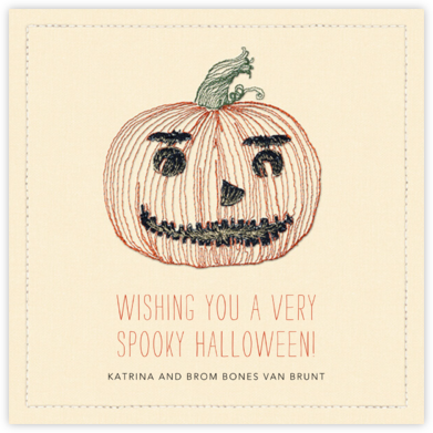 Pumpkin Face - Coral & Tusk - Halloween Cards 