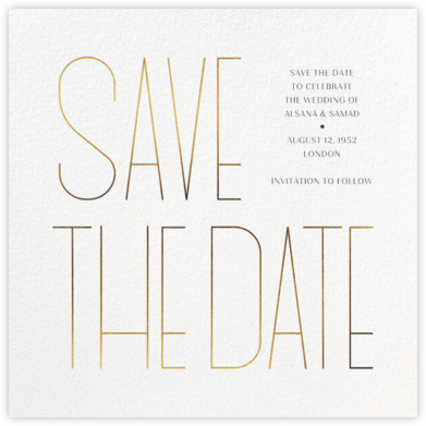Grand News (Save the Date) - Paperless Post