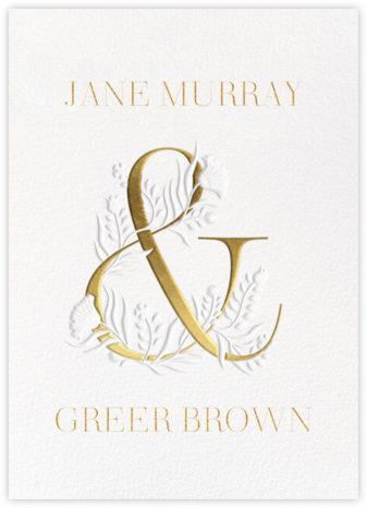 Enchanted (Save the Date) - Paperless Post - Gold Save The Dates