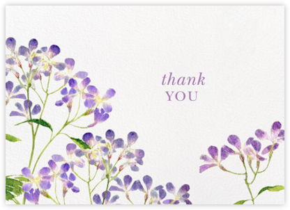 Purple Wildflower - Felix Doolittle - Online Thank You Cards 